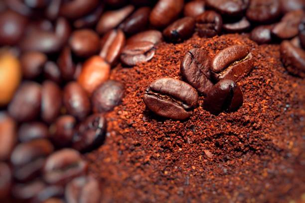 istock Closeup of coffee beans background 692887574