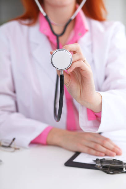 istock Doctor with a stethoscope in the hands 692887702