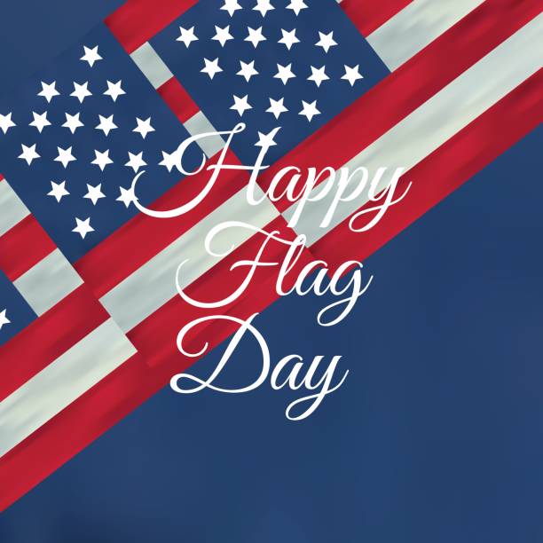 istock Vintage independence day poster Happy flag day vector background 692891812