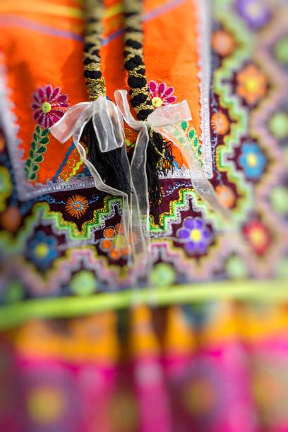 istock Peruvian dancers at the parade in Cusco. People in traditional clothes. 692892360