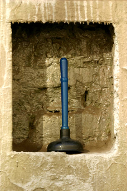 istock sanitary tool in niche in wall 692893650