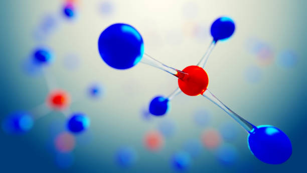 istock 3d illustration of molecule model. Science background with molecules and atoms. 692901356