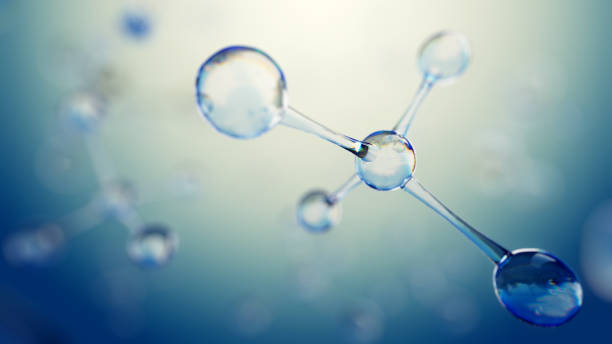 istock 3d illustration of molecule model. Science background with molecules and atoms. 692901370