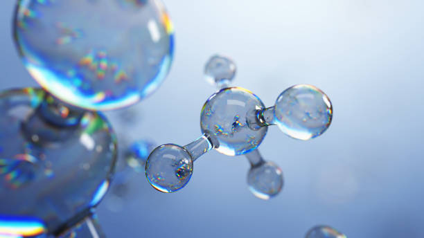 istock 3d illustration of glass molecules. Atoms connection concept. Abstract science background. 692909624
