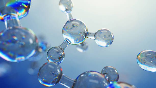 istock 3d illustration of glass molecules. Atoms connection concept. Abstract science background. 692909886