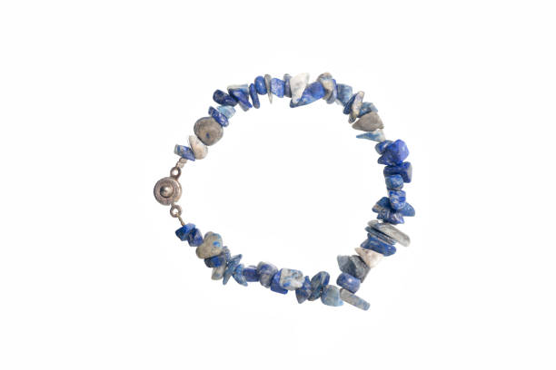 istock Blue bracelet isolated on white 692918870