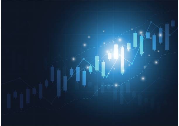 istock Candlestick stock exchange chart market investment trading with world map, Business graph. trend of graph design. Vector Illustration 692922598