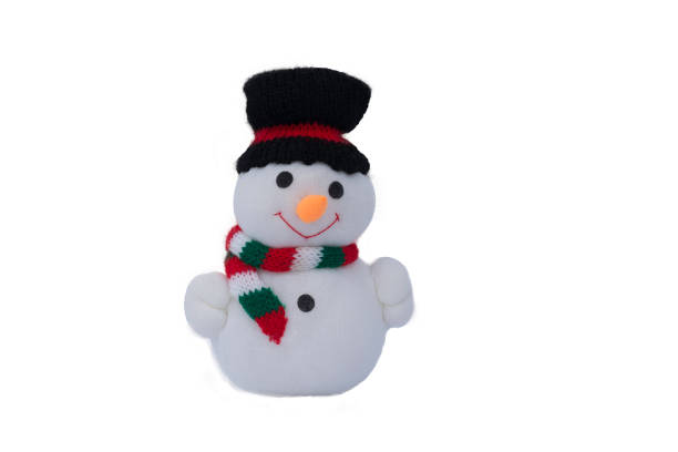 istock Snowman doll ,Isolated on white background. 692930446