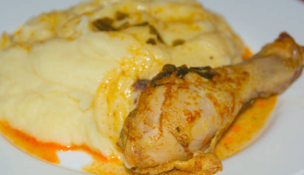 istock chicken leg with mashed potatoes and gravy 692931490