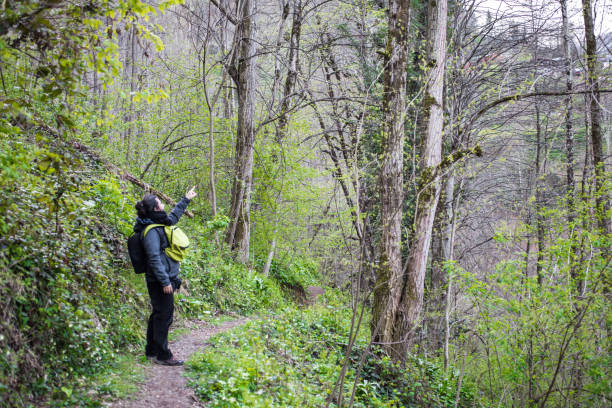 istock Solo hiker way finding in nature 692936570