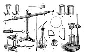 istock Antique engraving illustration: Chemistry equipment 692945120