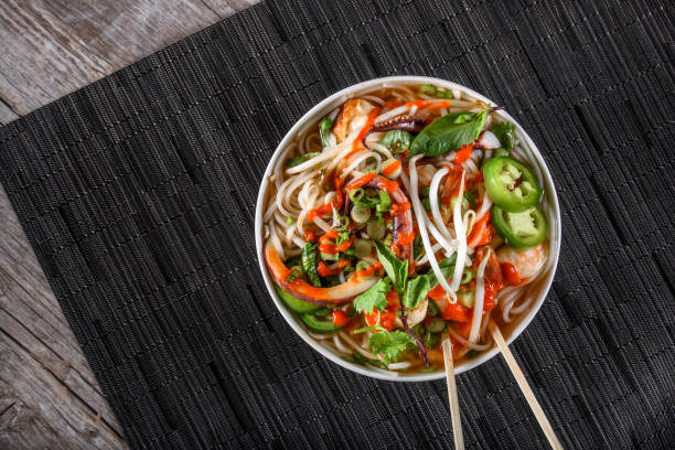 istock Pho, Vietnamese Soup Bowl, with seafood 692951712