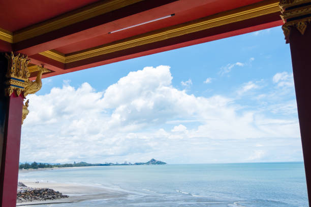 istock Seascape and blue sky  on cloudy day 692955918