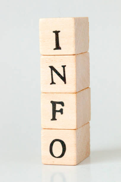 istock Infomation.wooden cube written as INFO,made with building blocks 692958912