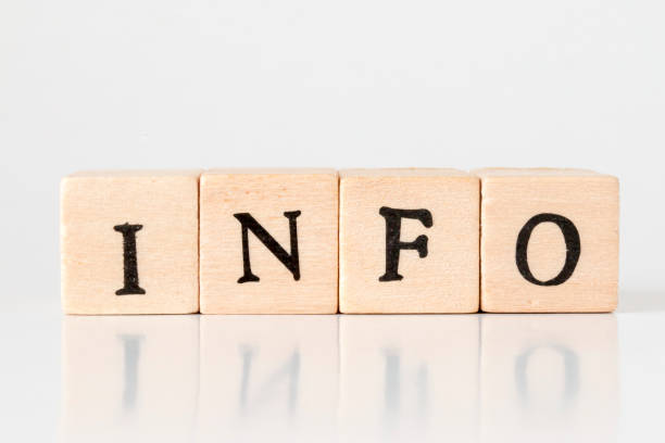 istock Infomation.wooden cube written as INFO,made with building blocks 692958958