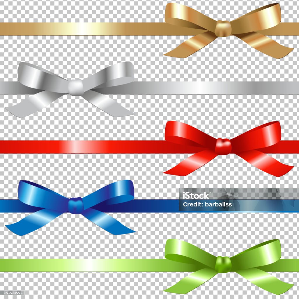 Stock Ribbon Shape Ribbons Set Stock Illustration - Download Image Now - Abstract ...