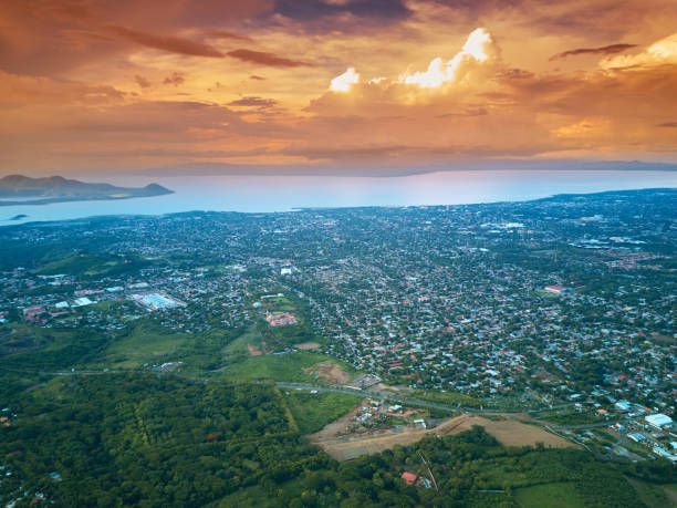 istock Panoramic aerial view on Managua city 692971750