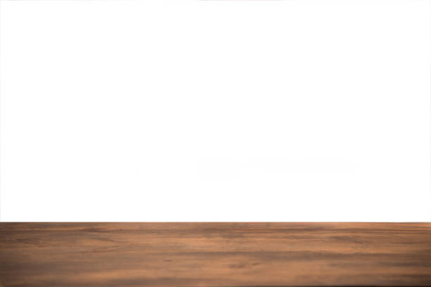istock Blank wooden table with white background. 692972622