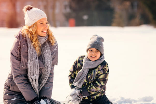 istock Family Having Fun Outdoors At Winter 692976770