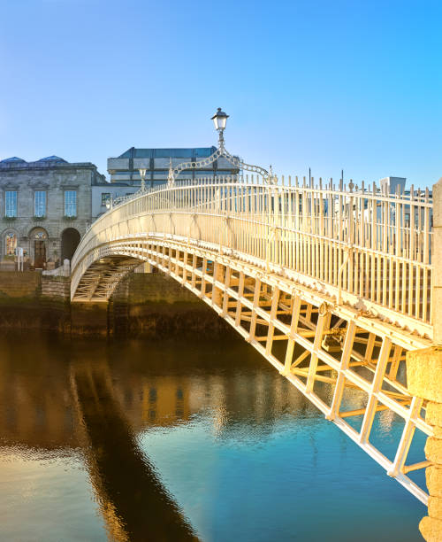 istock Dublin, panoramic image of Half penny bridge 692978922