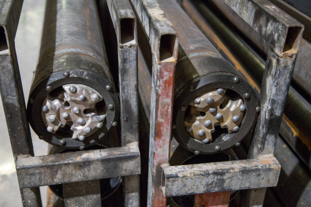 istock Drilling heads for tunneling machinery 692980154