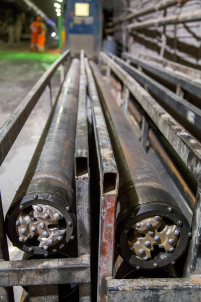 istock Drilling heads for tunneling machinery 692980264