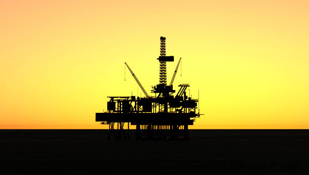 istock Oil Rig at late evening 692982690