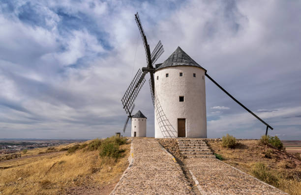 istock Windmills typical of La Mancha. Spain. 692987334