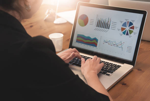 istock Businesswoman using laptop for her work at the office. 692993558