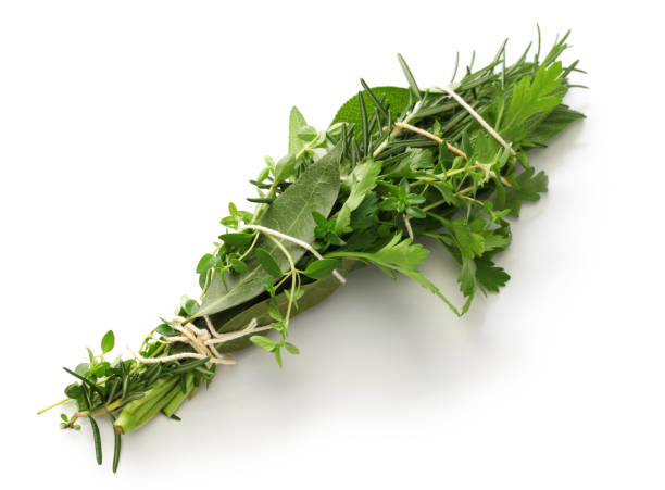 istock fresh bouquet garni, bunch of herbs 692996536