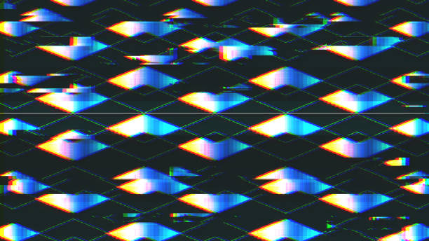 istock Unique Design Abstract Colorful Noise Glitch Video Damage 692996996