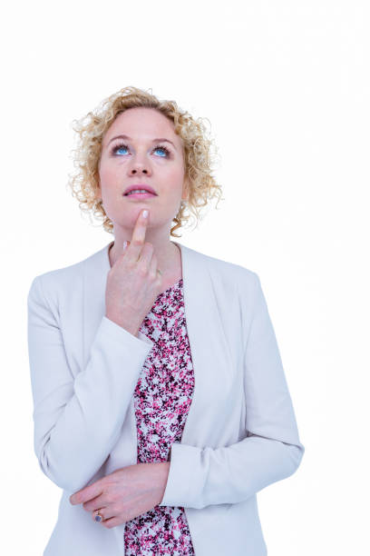 istock Thoughtful hipster looking up with finger on chin 692999326