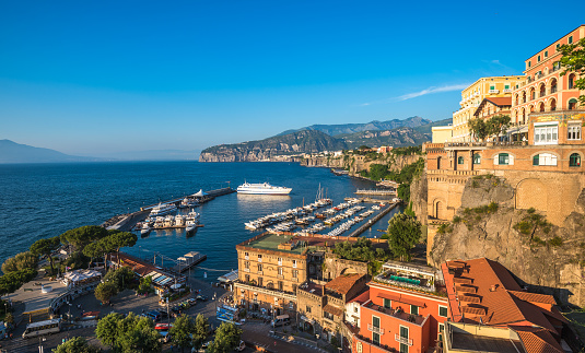 View over the marina Port de Fontvieille in Monaco