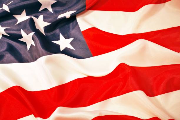 istock Closeup of American flag 693006520