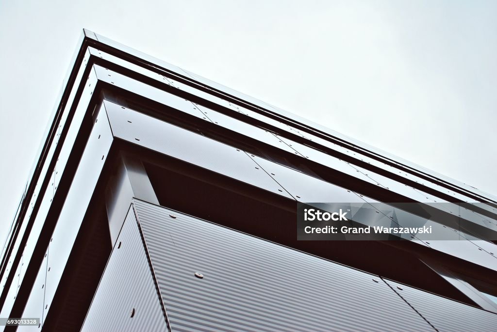 Modern apartment buildings exteriors Architectural details of modern apartment building. Abstract Stock Photo