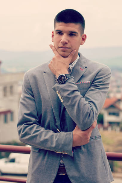 istock Young guy casual posing outdoor 693014616