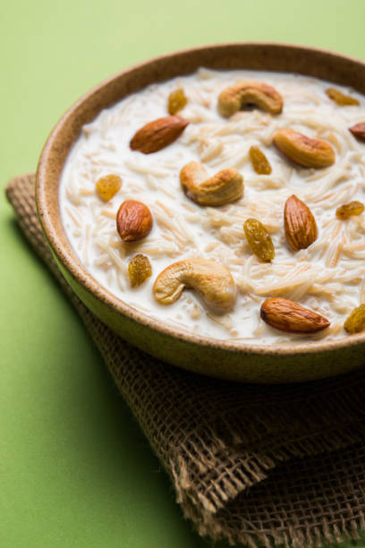 istock Most famous Indian sweet pudding Kheer or semiya khir in a bowl.Selective focus 693023912
