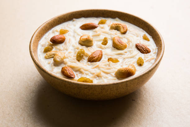 istock Most famous Indian sweet pudding Kheer or semiya khir in a bowl.Selective focus 693027042
