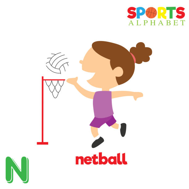 Sports Alphabet With N Letter Stock Illustration - Download Image Now -  Netball, Activity, Alphabet - iStock
