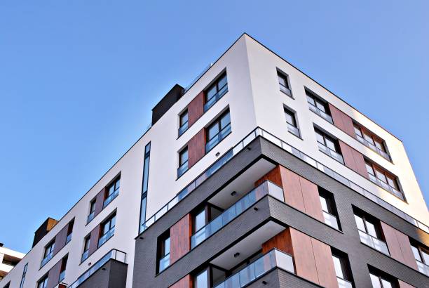 istock Modern apartment buildings exteriors 693030778