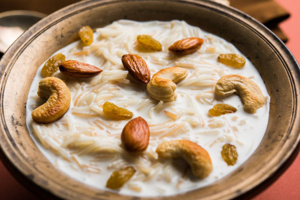 istock Most famous Indian sweet pudding Kheer or semiya khir in a bowl.Selective focus 693033506