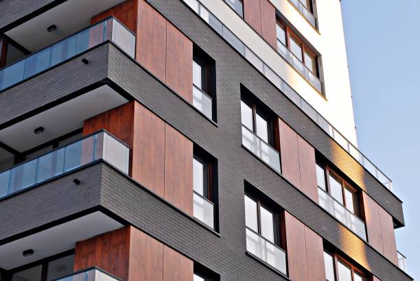 istock Modern apartment buildings exteriors 693033604