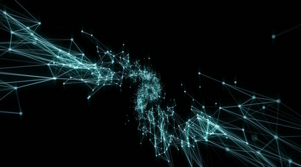 istock Abstract geometry surfaces, lines and points background, Used as digital wallpaper and technology background. 693033656