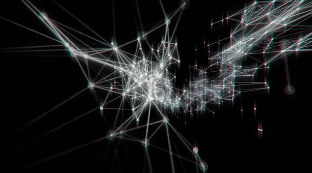 istock Abstract geometry surfaces, lines and points background, Used as digital wallpaper and technology background. 693033698