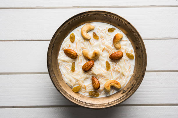 istock Most famous Indian sweet pudding Kheer or semiya khir in a bowl.Selective focus 693034200