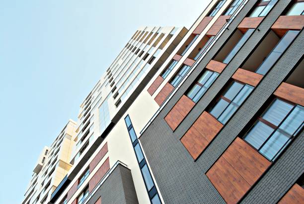 istock Modern apartment buildings exteriors 693036642