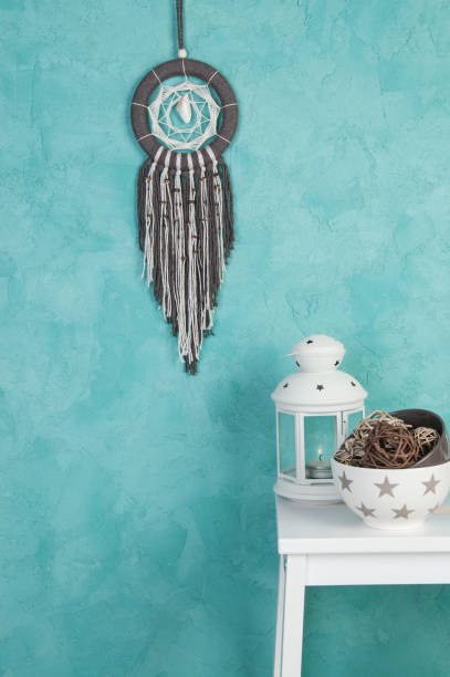 istock Beige brown dream catcher 693037658