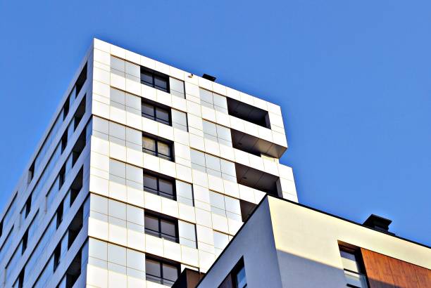 istock Modern apartment buildings exteriors 693037858