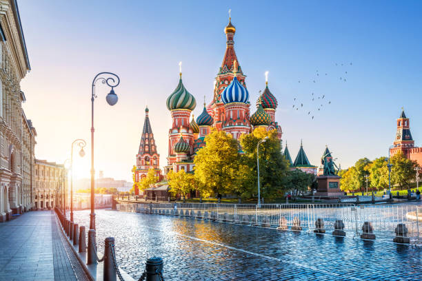 istock St. Basil's Cathedral and the morning sun 693050200