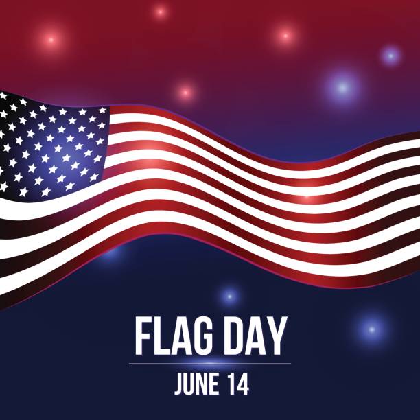 国旗記念日 - flag day点のイラスト素材／クリップアート素材／マンガ素材／アイコン素材